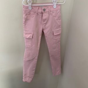 Little girls pink cargo pants